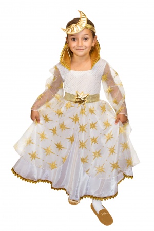 Карнавальный костюм детский Фея Ночи №2 золотая - интернет-магазин карнавальных костюмов ВМАСКАХ.РФ