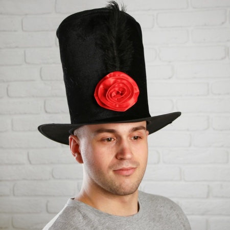 Карнавальная шляпа Загадка, цвет чёрный - интернет-магазин карнавальных костюмов ВМАСКАХ.РФ
