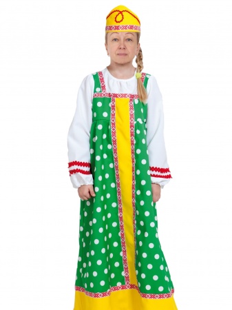 Алёнушка в зелёном взрослая - интернет-магазин карнавальных костюмов ВМАСКАХ.РФ