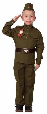 Карнавальный костюм Солдат хлопок - интернет-магазин карнавальных костюмов ВМАСКАХ.РФ
