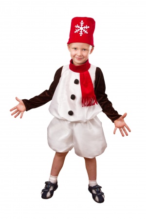 Карнавальный костюм детский Снеговик Снежок - интернет-магазин карнавальных костюмов ВМАСКАХ.РФ