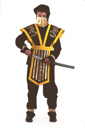 Карнавальный костюм Мастер Ниндзя желтый - интернет-магазин карнавальных костюмов ВМАСКАХ.РФ