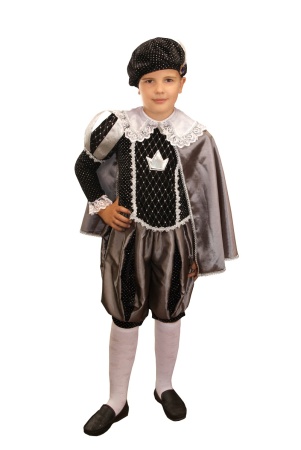 Карнавальный костюм детский Принц черный - интернет-магазин карнавальных костюмов ВМАСКАХ.РФ
