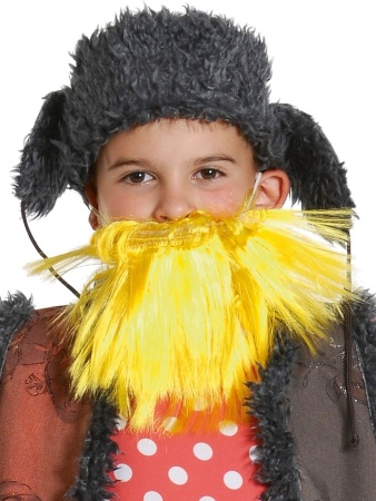 Борода желтая - интернет-магазин карнавальных костюмов ВМАСКАХ.РФ