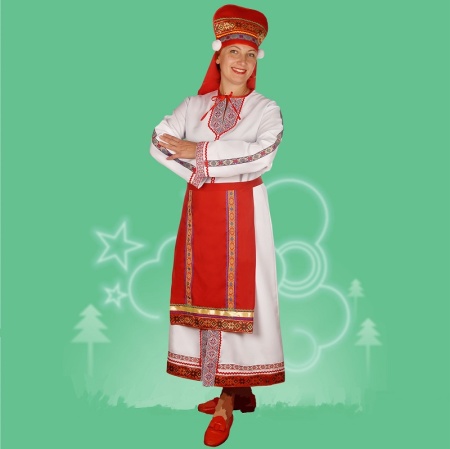 Карнавальный костюм взрослый Фино-угорская женщина - интернет-магазин карнавальных костюмов ВМАСКАХ.РФ