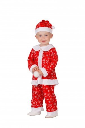 Карнавальный костюм детский Санта красный - интернет-магазин карнавальных костюмов ВМАСКАХ.РФ