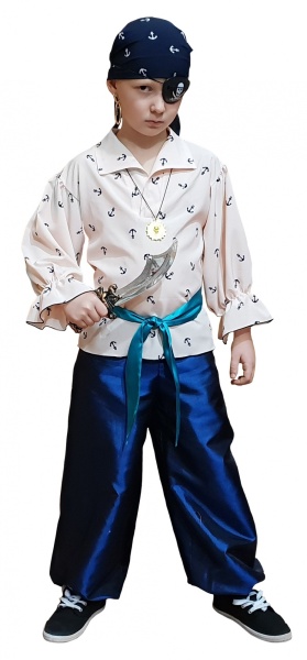 Карнавальный костюм детский Пират Джон бежевый - интернет-магазин карнавальных костюмов ВМАСКАХ.РФ