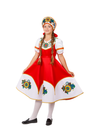 Карнавальный костюм детский Калинка девочка - интернет-магазин карнавальных костюмов ВМАСКАХ.РФ